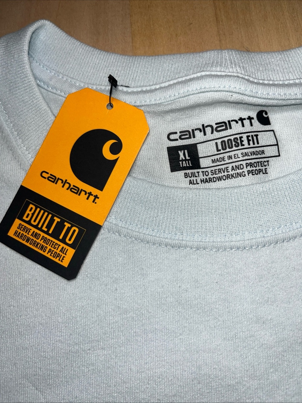 Carhartt Loose Fit Crewneck T-Shirt in Pale Blue NEW w/tags